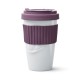 Чашка з кришкою Tassen "Смакота", (400 мл), порцеляна, фіолетовий