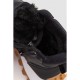 Кросівки жіночі з хутром, колір чорний, 243RGM91