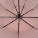 Жіноча однотонна парасолька напівавтомат на 9 спиць антивітер від Toprain, пудровий, 0119-2