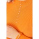 Водолазка жіноча в рубчик, колір помаранчевий, 204R044