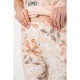Піжама жіноча з принтом, колір персиковий, 219R115