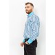 Рубашка мужская в полоску, цвет бело-голубой, 90 2