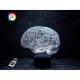 3D ночник "Мозг" (УВЕЛИЧЕННОЕ ИЗОБРАЖЕНИЕ) + пульт ДУ + сетевой адаптер + батарейки (3ААА)  3DTOYSLAMP