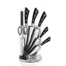 Набір кухонних ножів Edenberg EB-3619-Black 9 предметів чорний