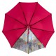 Жіноча парасолька напівавтомат від Susino на 9 спиць антиветер з декоративною вставкою, рожева, SYS0467-4
