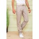 Мужские летние брюки, бежевого цвета, 167R7049