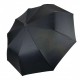 Жіноча парасолька напівавтомат з подвійною тканиною Bellissimo, чорна, 018301S-5