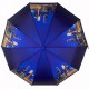 Жіноча складна парасолька напівавтомат із принтом нічного міста від TheBest-Flagman, синя, 0509-6