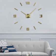 Настінний 3d годинник RIGID - Gold