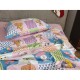 Детское постельное белье Зверята/розовое, Turkish flannel