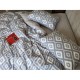 Комплект постельного белья Орнамент серый, cotton Двустор.