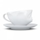 Чашка с блюдцем для кофе Tassen "Поцелуй" (200 мл), фарфор