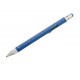 Кулькова багатозадачна ручка Troika Construction зі стілусом, лінійкою, викруткою та рівнем, блакитна