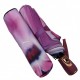 Жіноча парасолька-автомат у подарунковій упаковці на 9 спиць із квітковим принтом від Frei Regen, рожева ручка, 09086-3