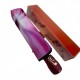 Жіноча парасолька-автомат у подарунковій упаковці на 9 спиць із квітковим принтом від Frei Regen, рожева ручка, 09086-3