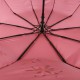 Жіноча парасолька напівавтомат Bellissimo на 10 спиць із квітковим візерунком, рожевий хамелеон, 02018-7