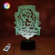 3D ночник "Герб Гриффиндор" (УВЕЛИЧЕННОЕ ИЗОБРАЖЕНИЕ) +пульт ДУ +сетевой адаптер+ батарейки (3ААА)  3DTOYSLAMP
