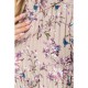 Платье свободного кроя с цветочным принтом, цвет мокко, 204R201