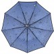 Жіноча парасолька напівавтомат на 9 спиць антивітер з бульбашками від Toprain, блакитна TR0541-2