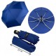 Жіноча складана парасолька-автомат з однотонним куполом від Flagman-The Best, синя, 0517-8