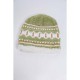 Дитяча шапка, зелено-білого кольору з візерунком, 167R7781