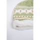 Дитяча шапка, зелено-білого кольору з візерунком, 167R7781