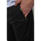 Спорт штани чоловічі двонитка, колір чорний, 244R41298