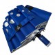 Складна парасолька напівавтомат з абстрактним принтом від "Срібний дощ", антивітер, колір синій 022-309-1