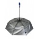 Складна парасолька напівавтомат з абстрактним принтом від "Срібний дощ", антивітер, колір синій 022-309-1