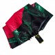 Жіноча парасолька-автомат у подарунковій упаковці з хусткою від Rain Flower, чорна з червоною квіткою 01020-4