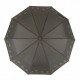 Жіноча парасолька напівавтомат Bellissimo із золотистим візерунком на куполі на 10 спиць, темно-сіра, 018308-5