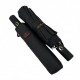 Мужской складной зонт полуавтомат с прямой ручкой от Bellissimo, есть антиветер, черный, 0402М-1