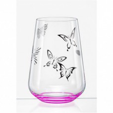 Набір склянок Bohemia Butterfly 23013/380S/S1432 380 мл 6 шт 6 шт