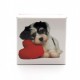 Коробка подарочная ООТВ Собака с сердцем 8 х 8 см
