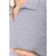 Кофта жіноча в рубчик, колір сірий, 204R015