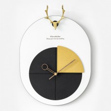 Настінний годинник Mandelda Deer Oval - Black