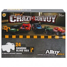 Набір машинок-сюрпризів "Crazy convoy" (24 шт)