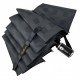 Стильна парасолька напівавтомат у клітинку від Bellissimo, сіра з чорною ручкою, М0532-2