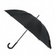 Жіноча парасолька-тростина з містами на сріблястому напиленні під куполом, чорна, 01011-4
