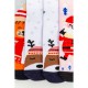 Комплект жіночих шкарпеток новорічних 3 пари, колір рожевий, світло-сірий, білий, 151R257