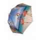 Жіноча парасолька-тростина напівавтомат з рожевою ручкою від SWIFTS з фламінго, 0335-2