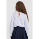 Блуза для дівчаток святкова, колір біло-синій, 172R025