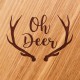 Доска для нарезки "Oh Deer", 30 см, англійська