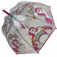 Дитяча прозора парасолька-тростина з малюнками від Frei Regen, рожева ручка, 09005-2