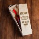 Коробка для пляшки вина "Свекор №1 во всем мире" подарункова, російська