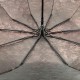 Женский зонт полуавтомат коричневый с жаккардовым куполом "хамелеон" от Bellissimo М0524-6