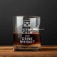 Склянка з цвяхом "Keep calm and drink whiskey", англійська, Тубус зі шпону