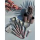 Набір ножів і кухонного приладдя Edenberg EB-11099-Brown 14 предметів коричневий
