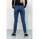 Женские джинсы с манжетами, синего цвета, 164R139