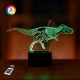 3D ночник "Тираннозавр 3" (УВЕЛИЧЕННОЕ ИЗОБРАЖЕНИЕ) пульт ДУ + сетевой адаптер + батарейки (3ААА)  3DTOYSLAMP